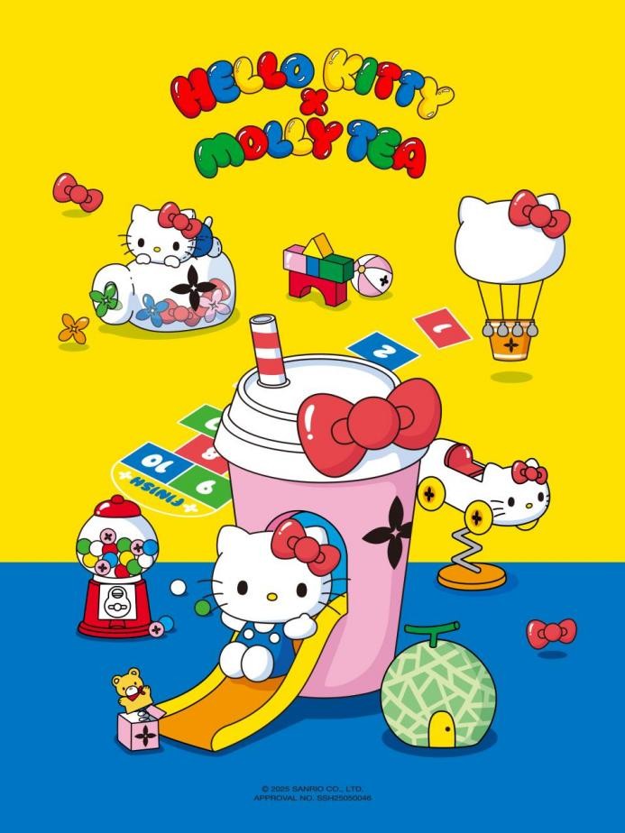 茉莉奶白联名Hello Kitty 儿童节唤醒童真