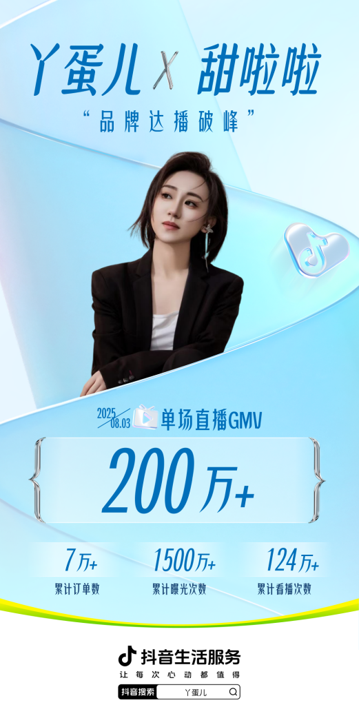 甜啦啦携丫蛋儿直播，GMV超200万引爆“秋一杯”狂欢|饮品报